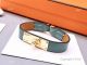 Best Copy Hermes Orange Calf Leather Bracelet & Gold Clip (2)_th.jpg
